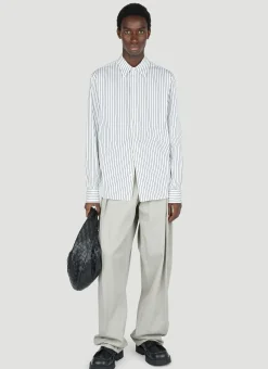 Men Bottega Veneta Shirts^Pinstripe Poplin Shirt