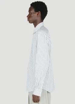 Men Bottega Veneta Shirts^Pinstripe Poplin Shirt