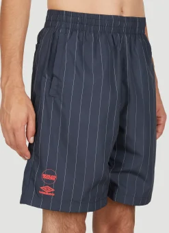 Men Boiler Room x Umbro Shorts^Pinstripe Shorts