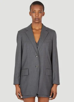 Pinstriped Wool Blazer>Max Mara Online