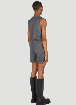Pinstriped Wool Jumpsuit></noscript>Max Mara Outlet