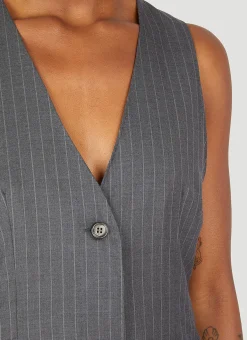 Pinstriped Wool Jumpsuit></noscript>Max Mara Outlet