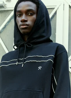 Men GmbH Sweatshirts^Piping Hooded Sweatshirt