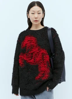 Pixel Horse Jacquard Knit Sweater>Stella McCartney Online