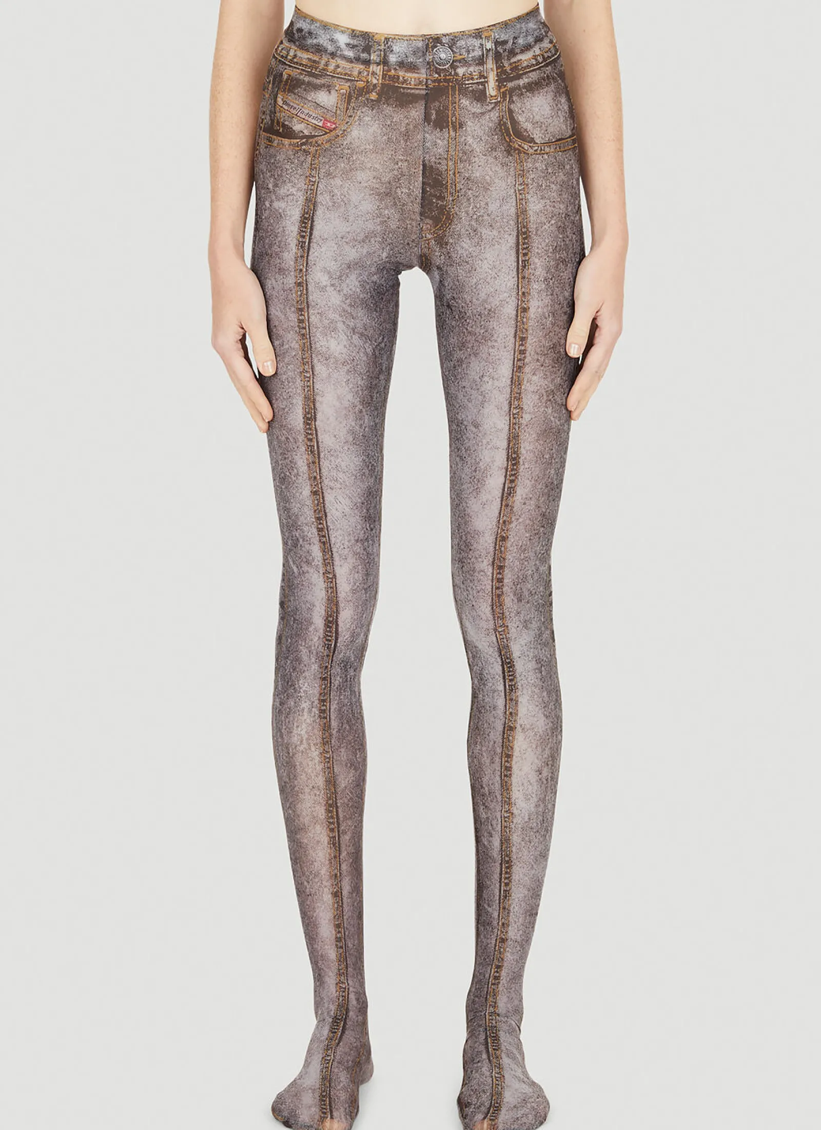 P-Koll F2 Denim Effect Leggings>Diesel Hot