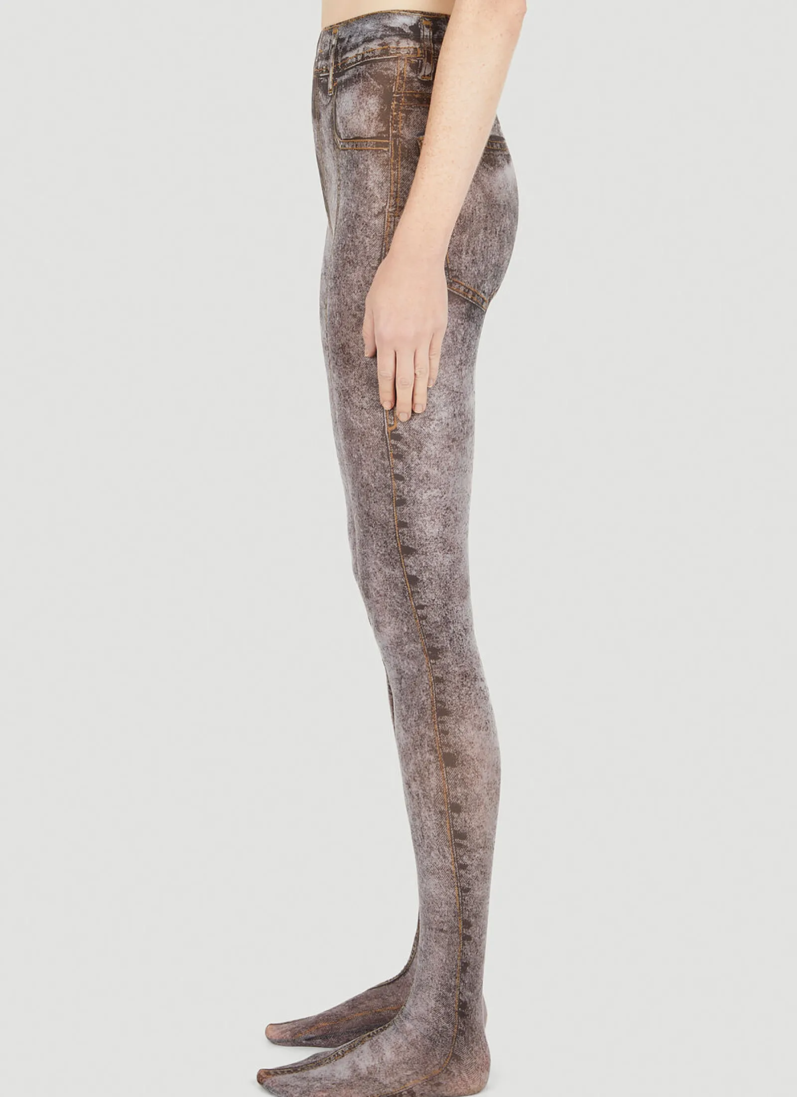 P-Koll F2 Denim Effect Leggings>Diesel Hot