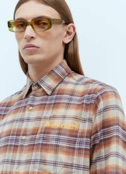 Men Aries Shirts^Plaid Flannel Shirt