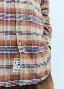 Men Aries Shirts^Plaid Flannel Shirt