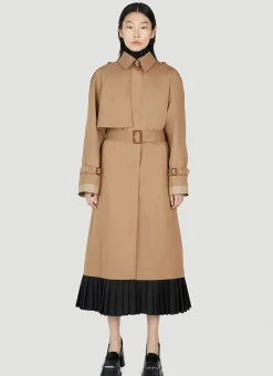 Pleated Hem Trench Coat>Gucci Discount