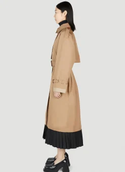 Pleated Hem Trench Coat></noscript>Gucci Discount