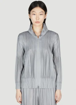 Pleated Hooded Sweatshirt>Pleats Please Issey Miyake