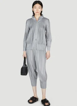 Pleated Hooded Sweatshirt>Pleats Please Issey Miyake