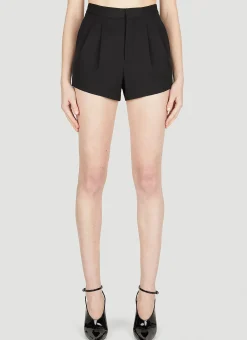 Pleated Tailored Shorts>Saint Laurent Discount