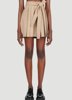 Pleated Wool Mini Skirt>Kenzo New