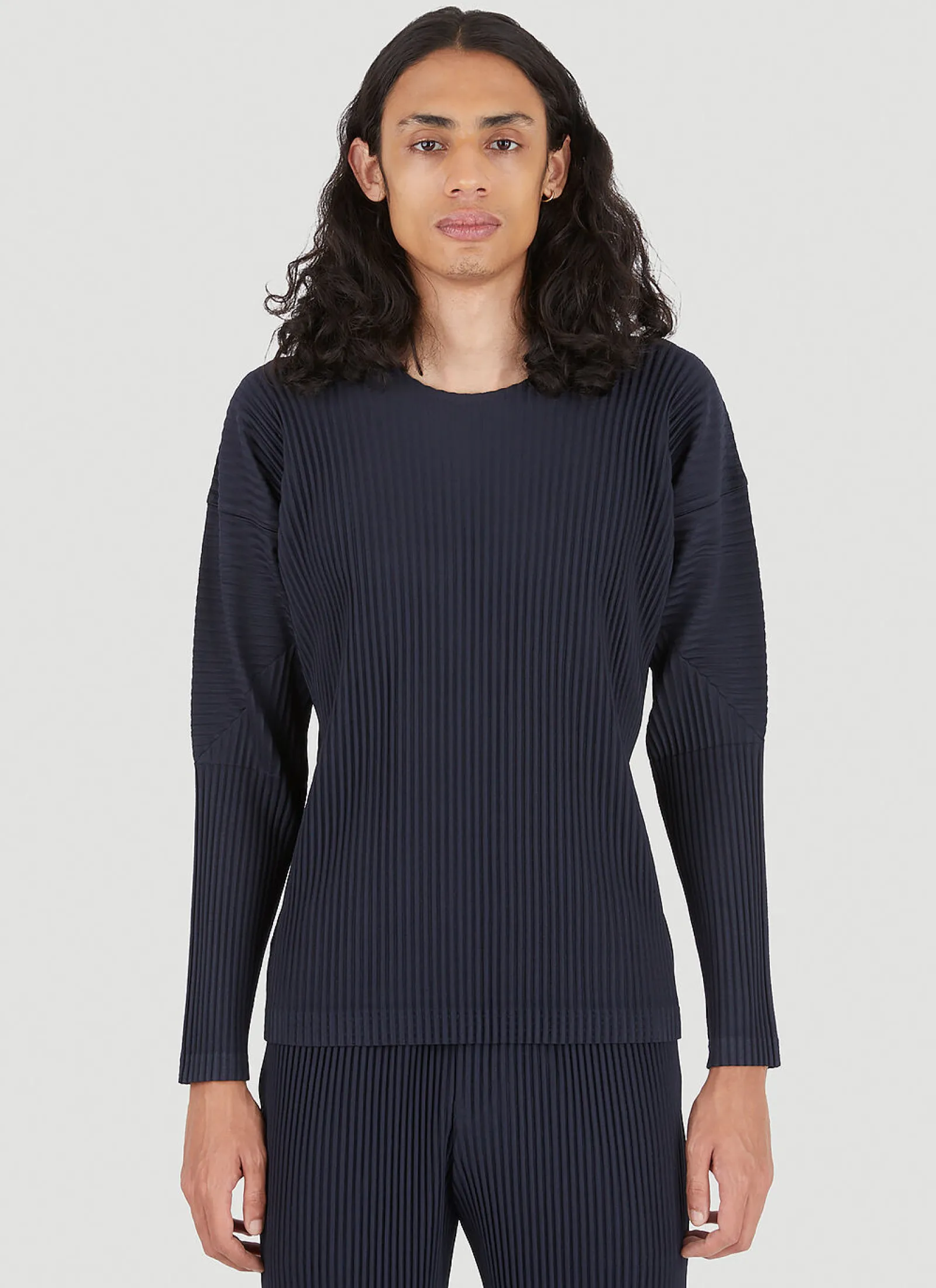 Men Homme Plissé Issey Miyake Tops^Plisse Long Sleeve Top