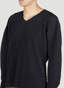 Men Homme Plissé Issey Miyake Tops^Plisse Long Sleeve Top