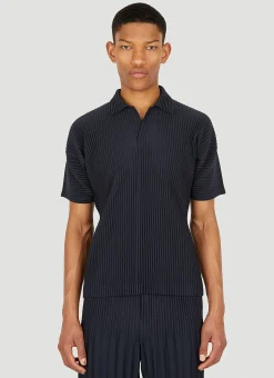 Men Homme Plissé Issey Miyake Polo Shirts^Plisse Polo Shirt
