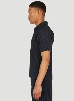 Men Homme Plissé Issey Miyake Polo Shirts^Plisse Polo Shirt