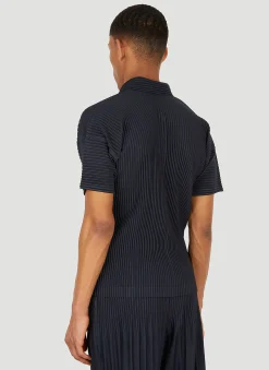 Men Homme Plissé Issey Miyake Polo Shirts^Plisse Polo Shirt