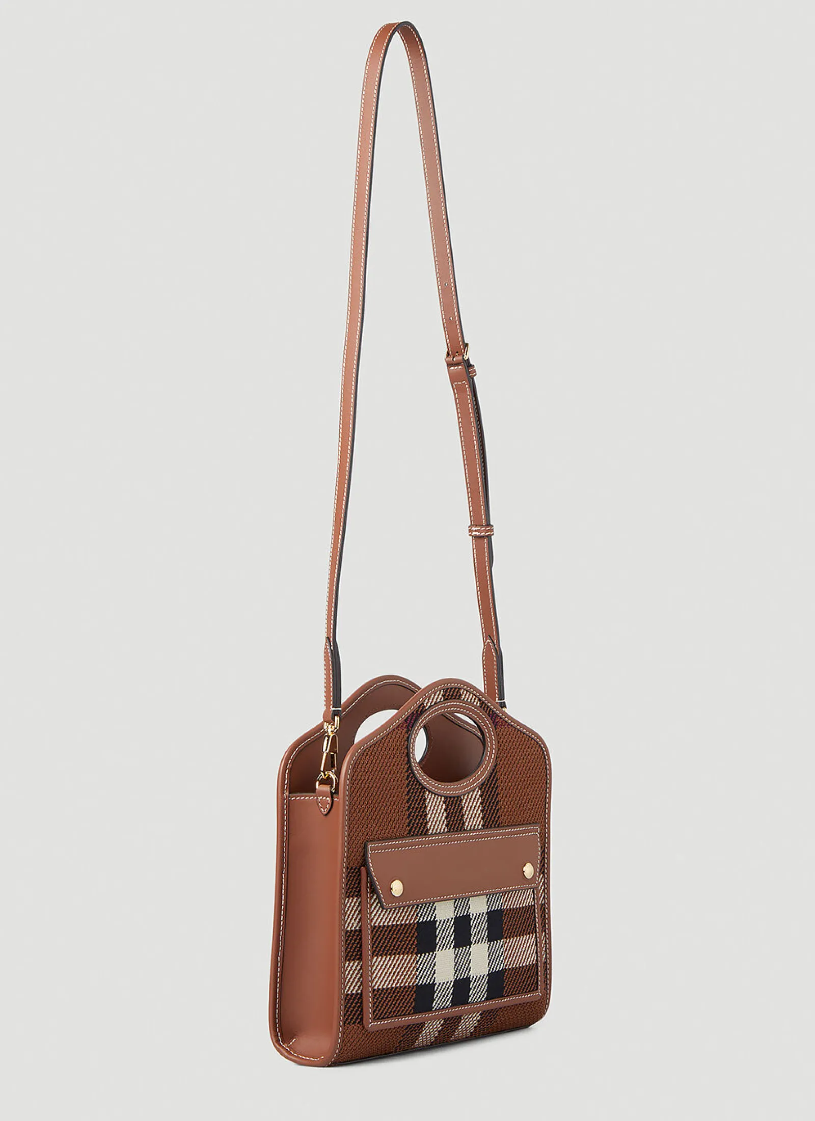 Pocket Check Mini Shoulder Bag>Burberry Online