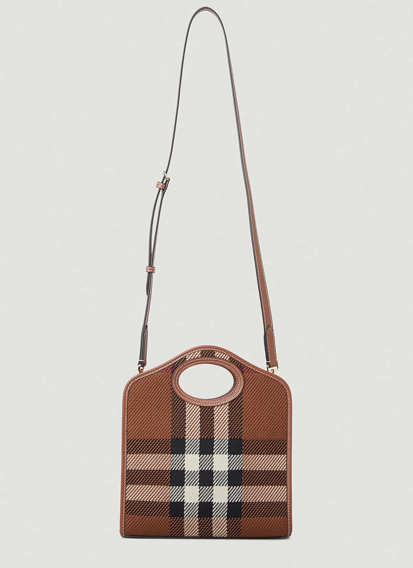 Pocket Check Mini Shoulder Bag>Burberry Online