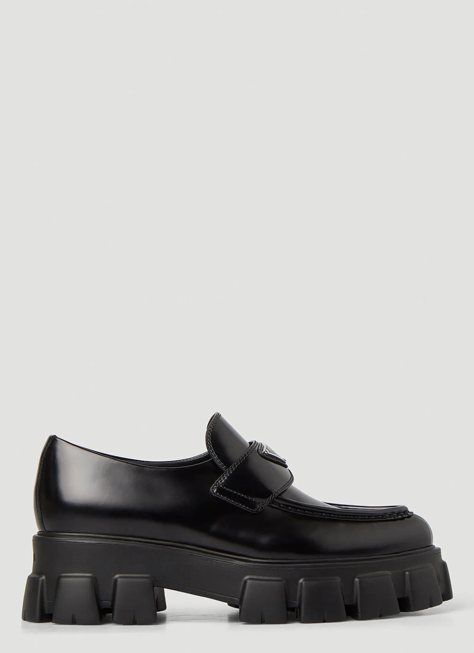 Pointed Toe Monolith Loafers>Prada