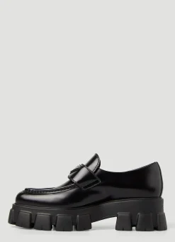 Pointed Toe Monolith Loafers><noscript><img width=