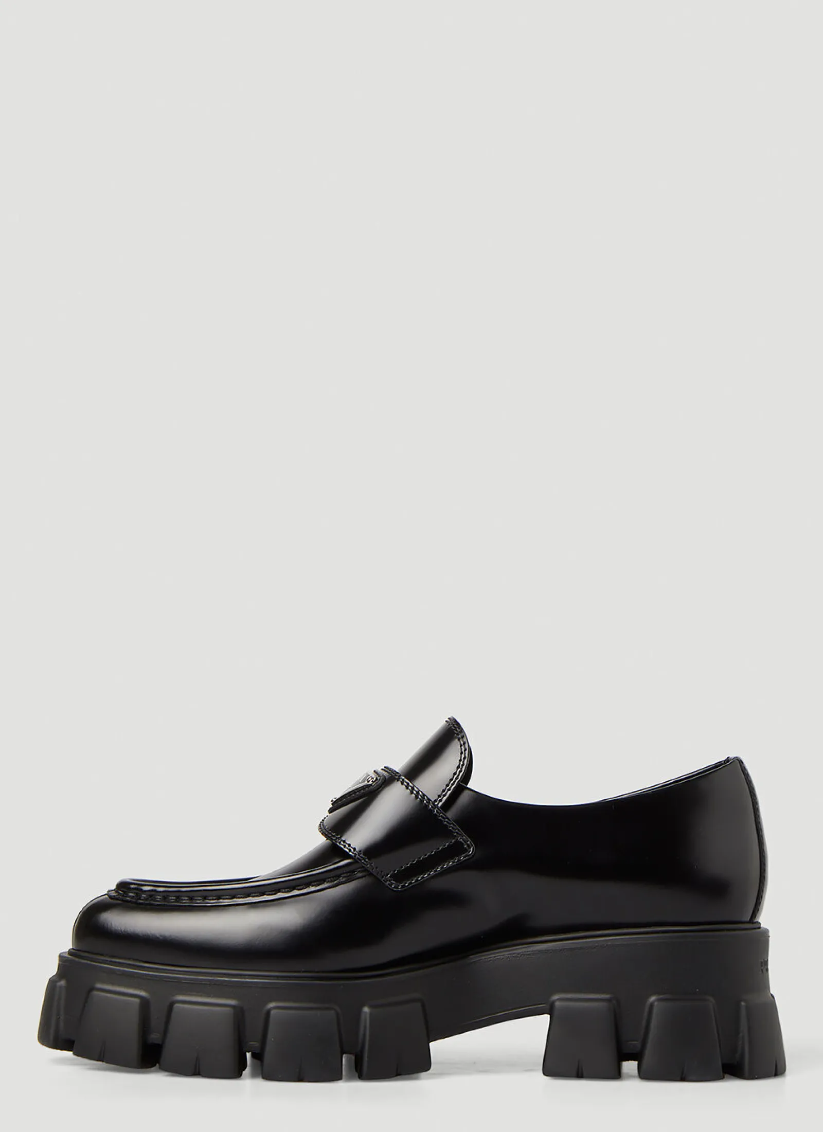 Pointed Toe Monolith Loafers>Prada
