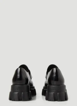 Pointed Toe Monolith Loafers><noscript><img width=