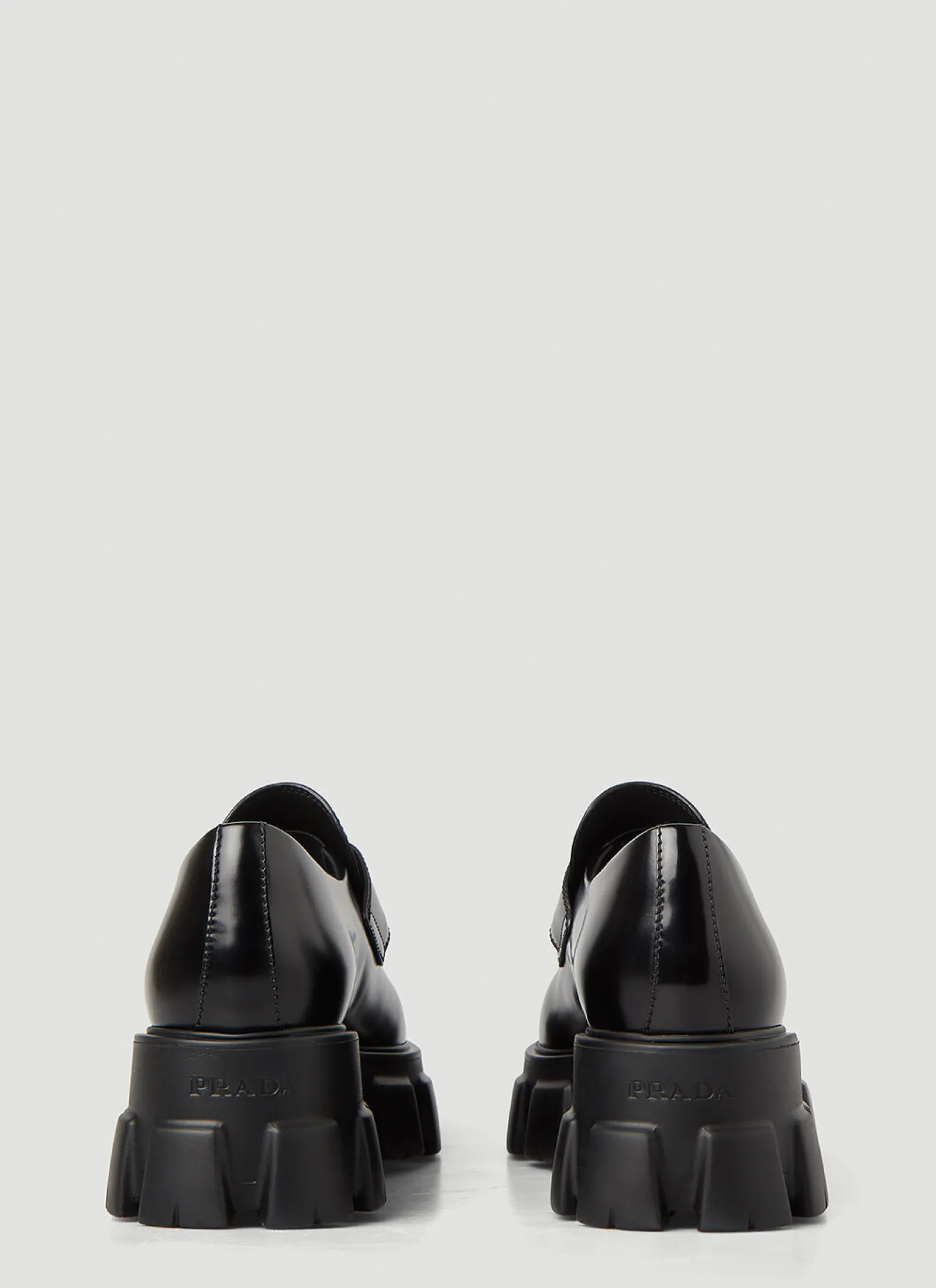 Pointed Toe Monolith Loafers>Prada