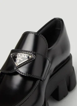 Pointed Toe Monolith Loafers><noscript><img width=