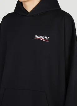 Men Balenciaga Sweatshirts^Political Campaign Hooded Sweatshirt