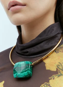 Men Dries Van Noten Jewellery^Precious Stone Chocker Necklace