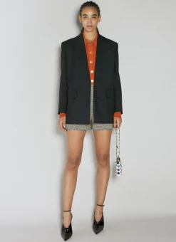 Prince Of Wales Pleated Shorts>Balmain Discount