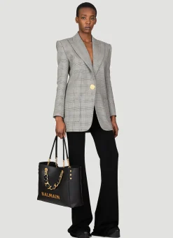 Prince Of Wales Tailored Blazer>Balmain New
