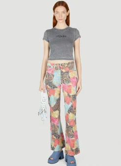 Printed Flared Jeans>Guess USA Sale