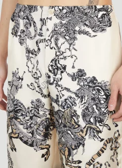 Men Gucci Shorts^Printed Silk Shorts