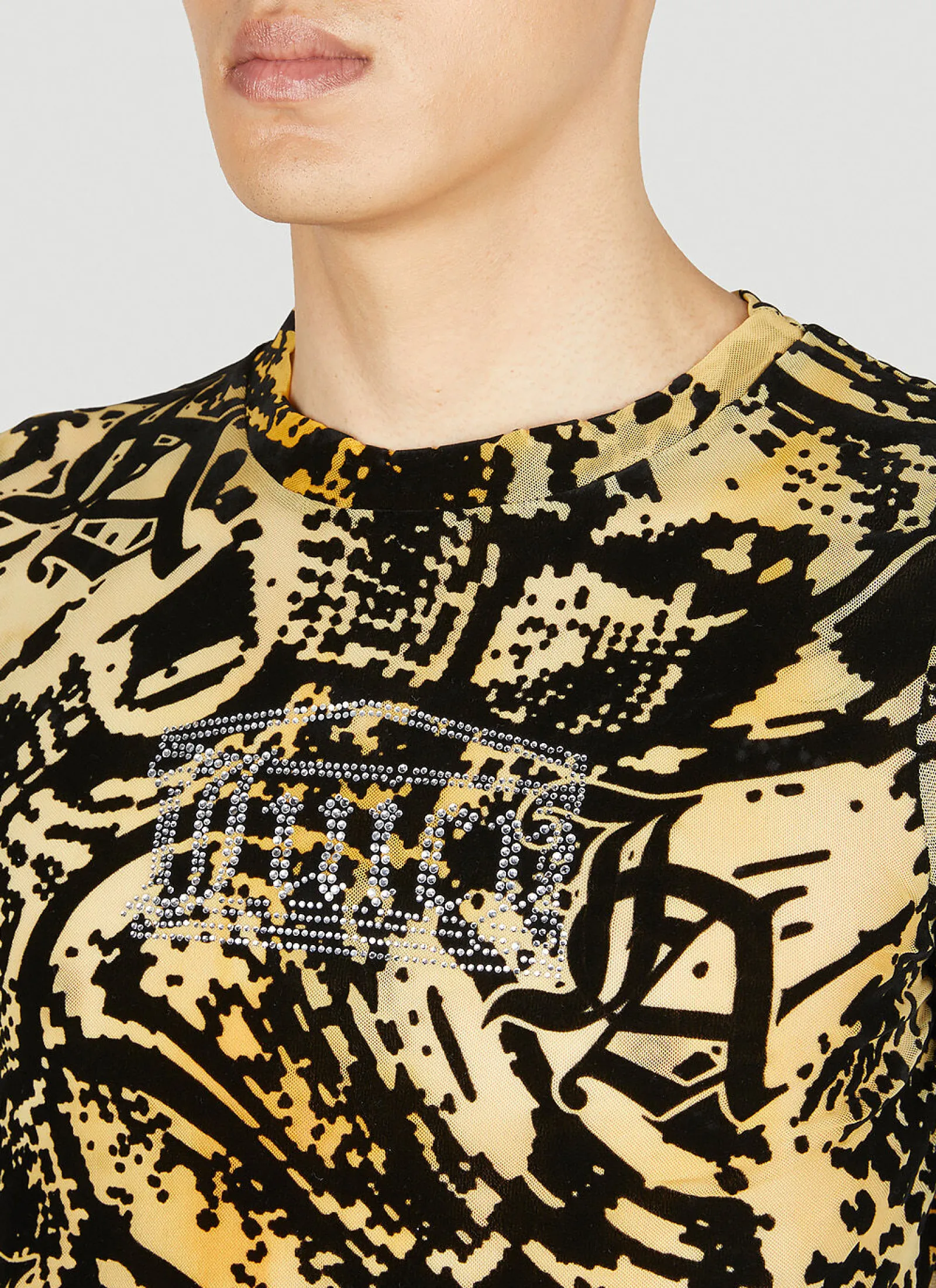 Men Aries x Juicy Couture Tops^Psysnake Mesh Long Sleeve Top