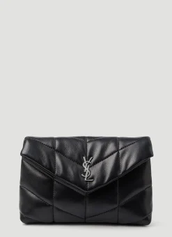 Puffer Pouch Clutch Bag>Saint Laurent Sale