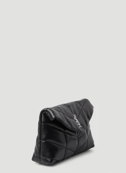 Puffer Pouch Clutch Bag>Saint Laurent Sale