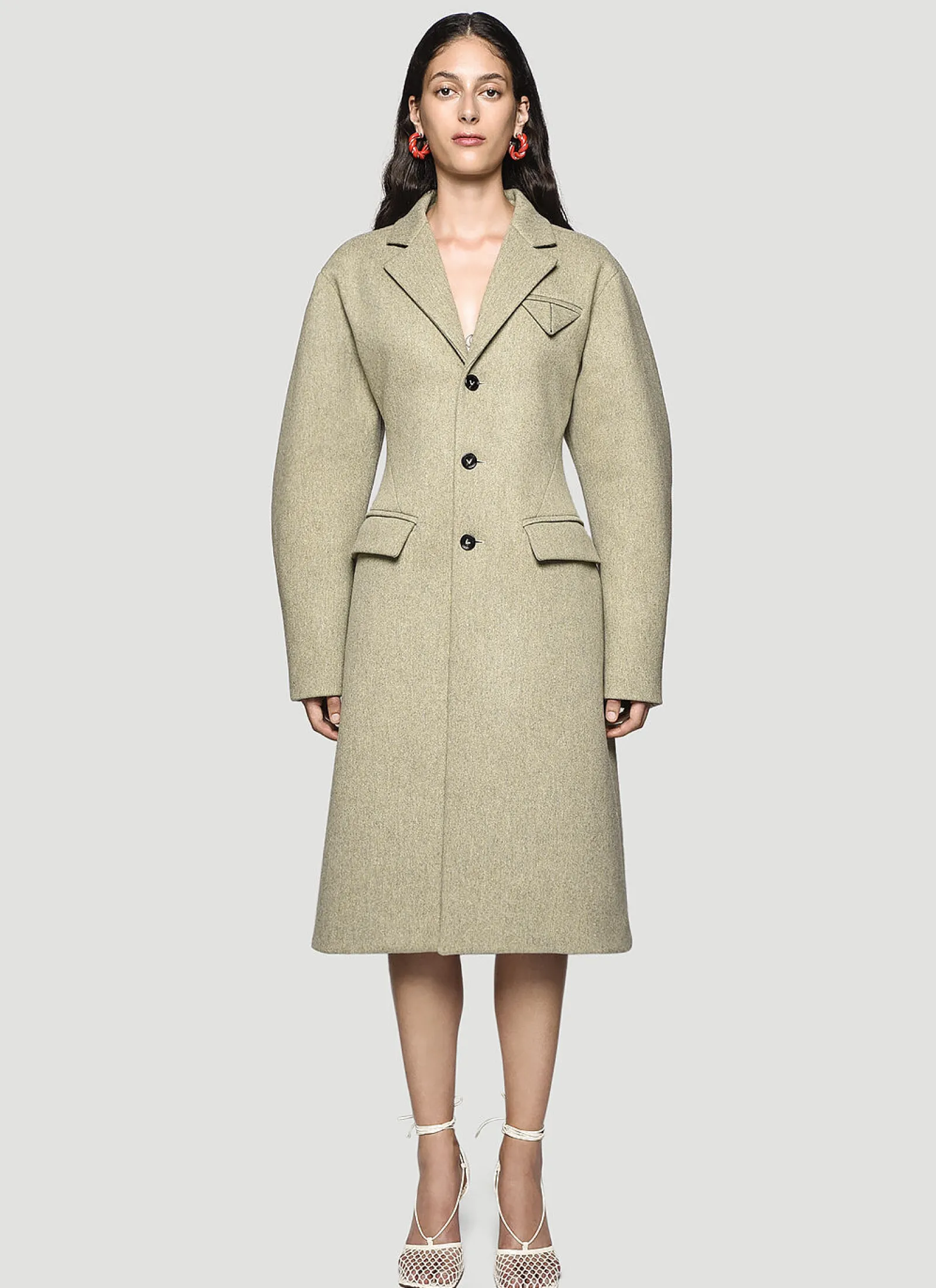 Puff-Sleeve Coat>Bottega Veneta Best