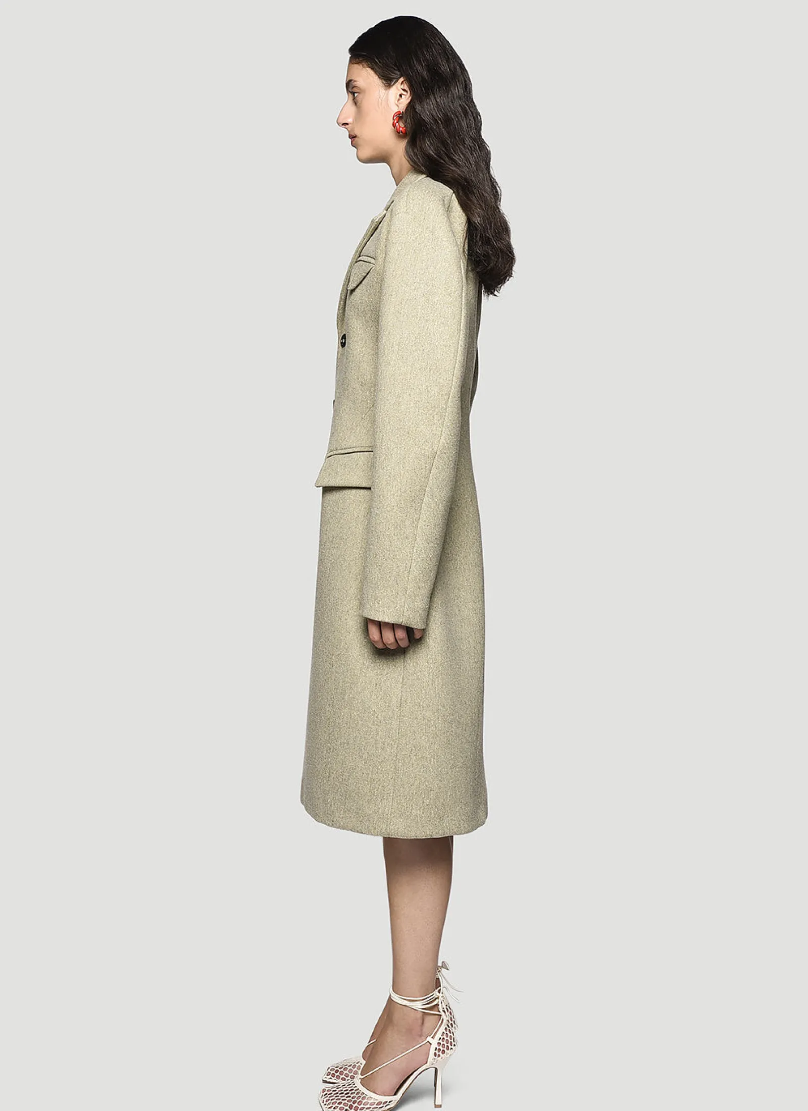 Puff-Sleeve Coat>Bottega Veneta Best