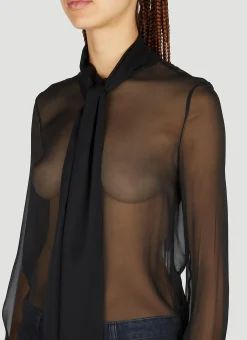 Pussybow Shirt></noscript>Saint Laurent Discount