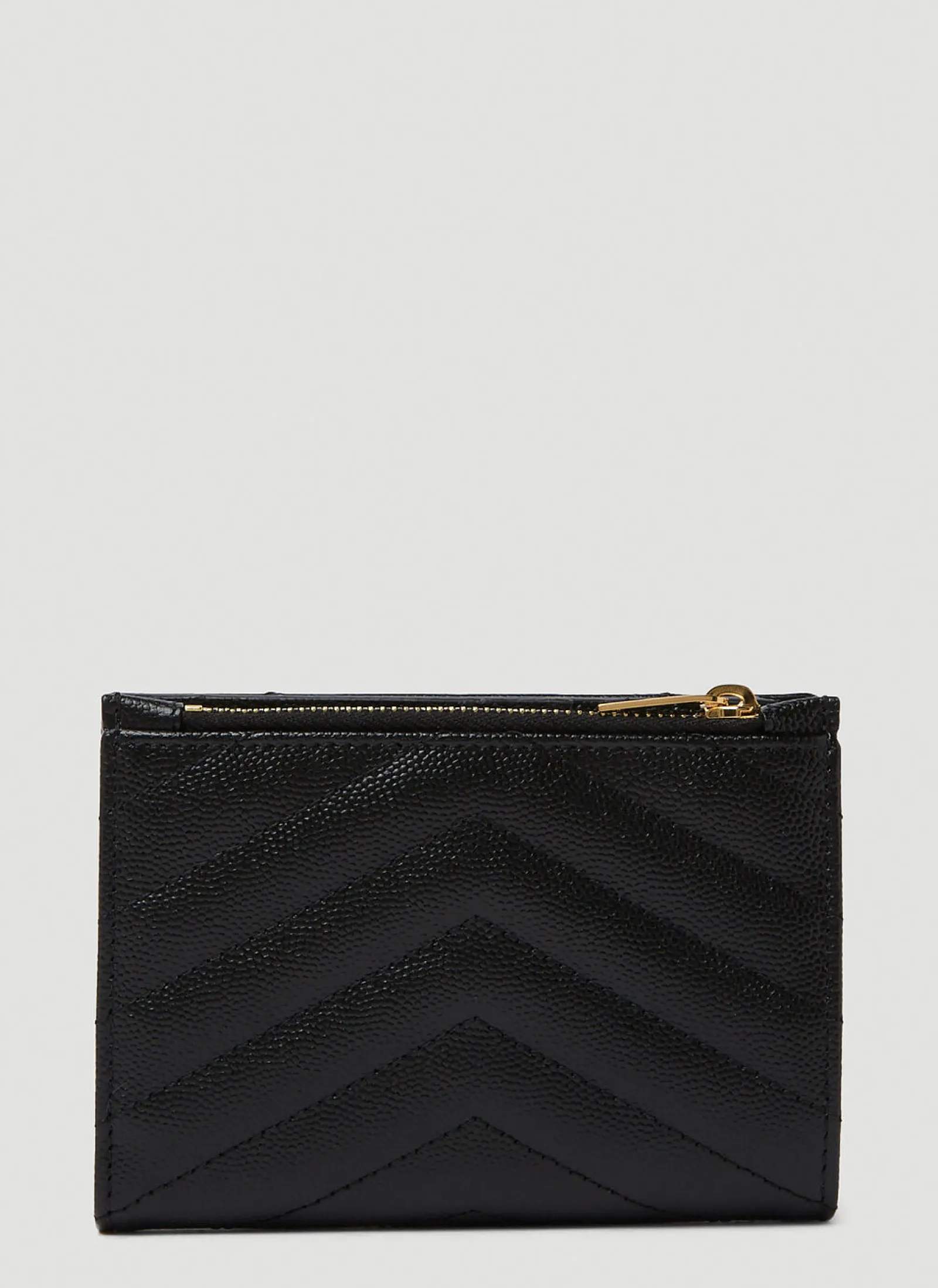 Men Saint Laurent Wallets & Cardholders^Quilted Logo Plaque Wallet