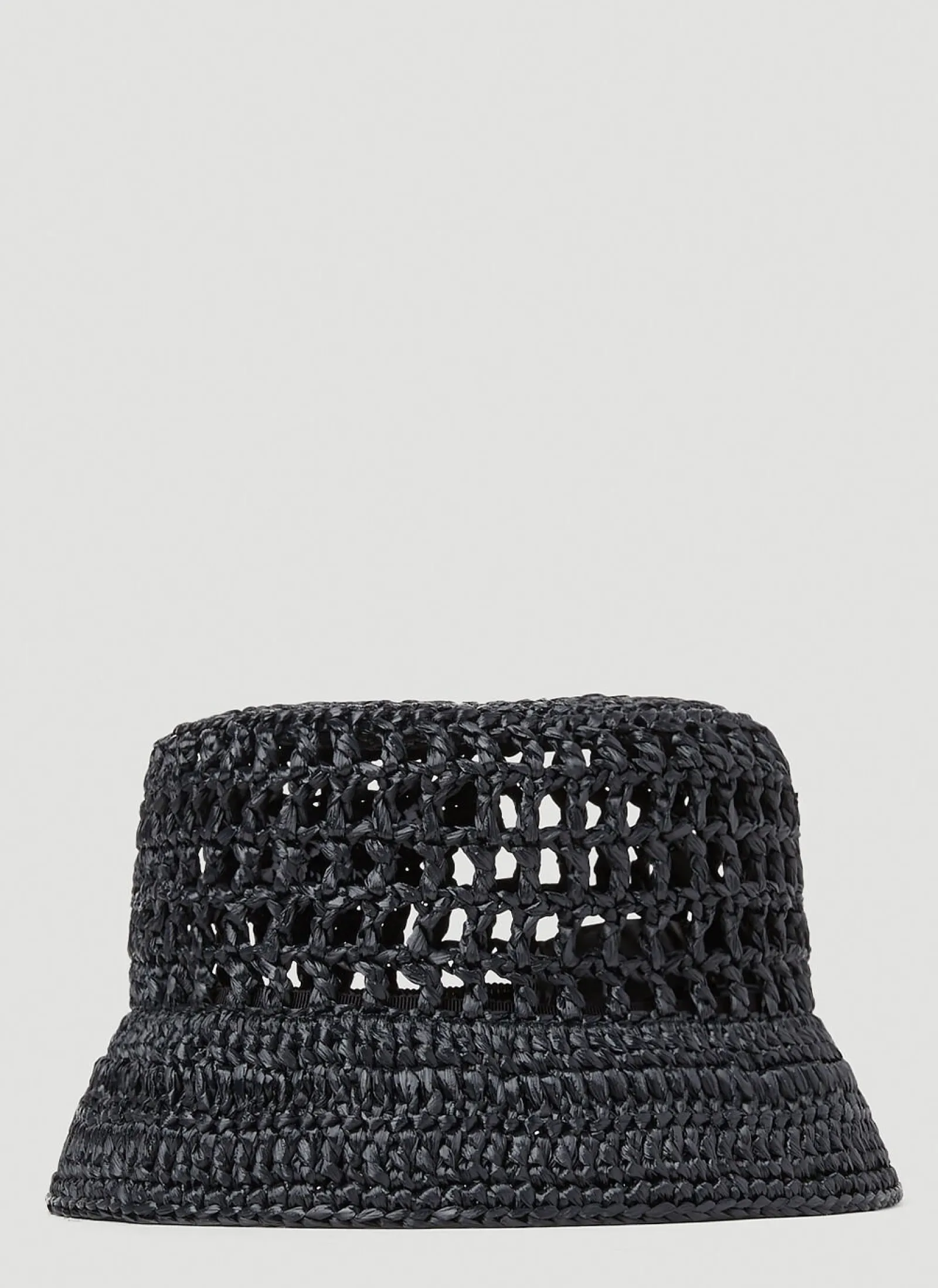 Men Prada Hats^Raffia Woven Bucket Hat