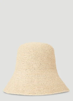 Men Prada Hats^Rafia Bucket Hat