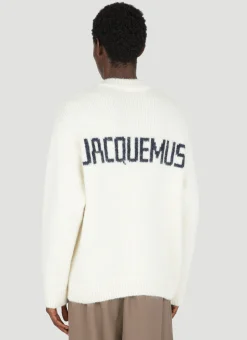 Rear Logo Print Knit Sweater></noscript>Jacquemus Discount