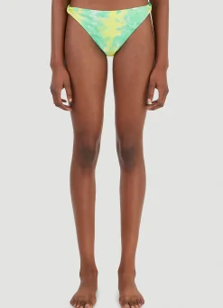 Recycled Printed Bikini Briefs>GANNI Hot