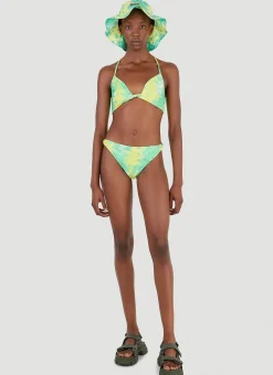 Recycled Printed Bikini Briefs>GANNI Hot