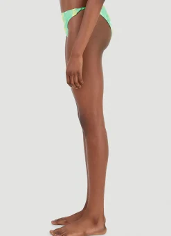 Recycled Printed Bikini Briefs></noscript>GANNI Hot